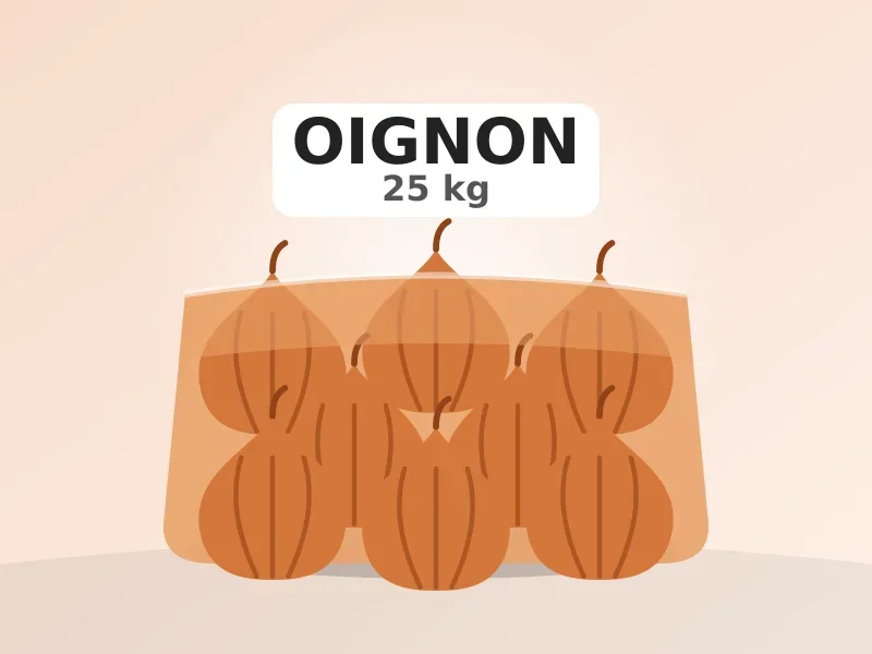 Oignon 25 kg